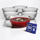 LAV Alinda Kristallglas Schalen, 215 ml, 6er Set