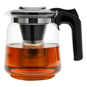 Nordic Schiller Lilac Glas Teekanne mit Deckel und Edelstahl-Sieb – 1500 ml