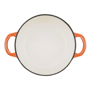 COCOTTE Lätt Gusseisen Bräter Rund - 23x11 cm, 4 L - Orange Emailliert
