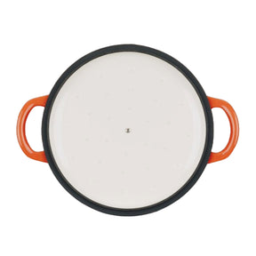 COCOTTE Lätt Gusseisen Bräter Rund - 26x12 cm, 4.8 L - Orange Emailliert