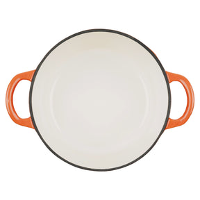 COCOTTE Lätt Gusseisen Bräter Rund - 26x12 cm, 4.8 L - Orange Emailliert