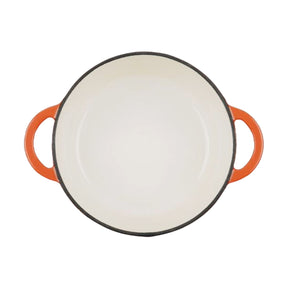 COCOTTE Lätt Gusseisen Bräter Rund - 22x10,5 cm, 3,35 L - Orange Emailliert