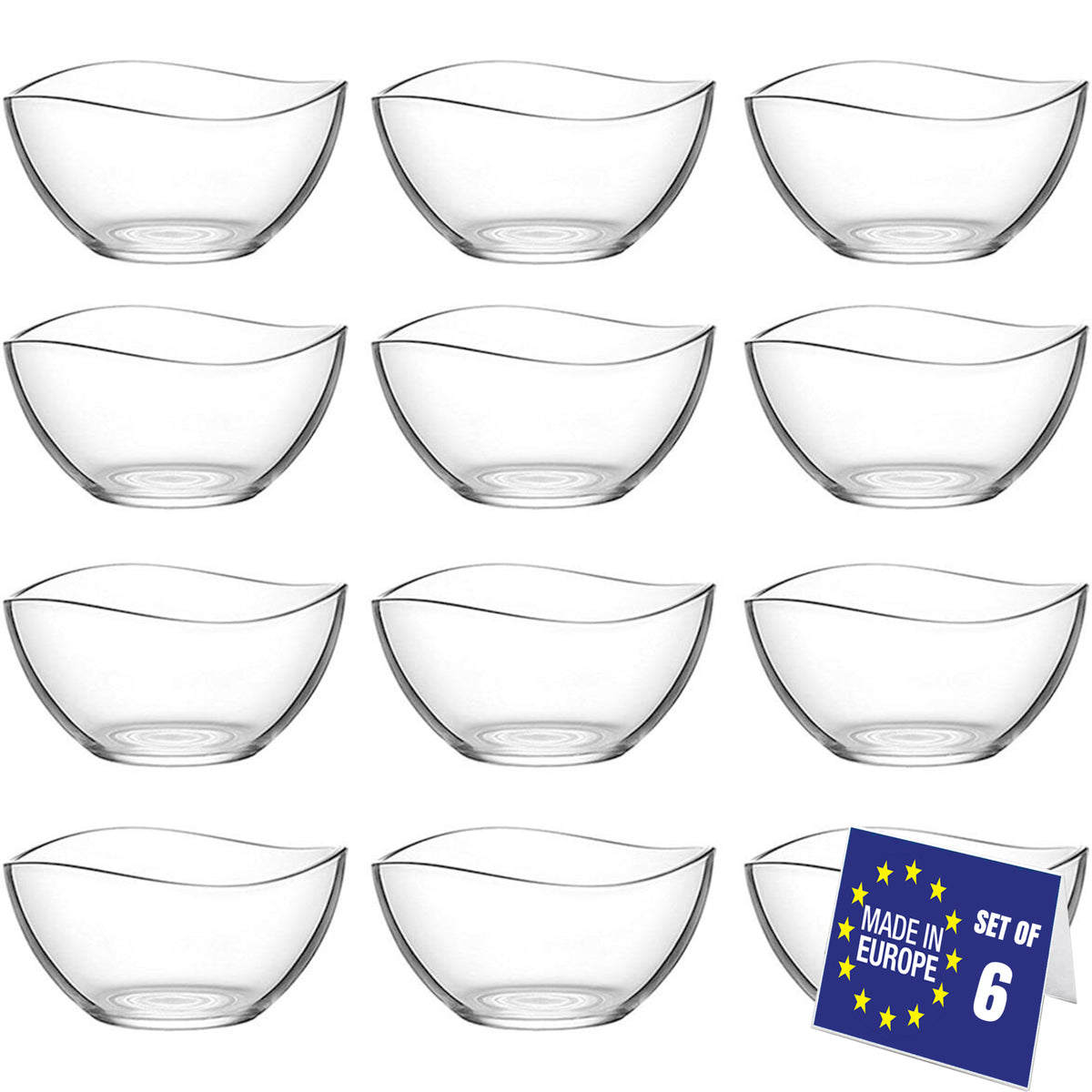 LAV Vira Snackschalen 12 teiliges Set für Salat und Snacks