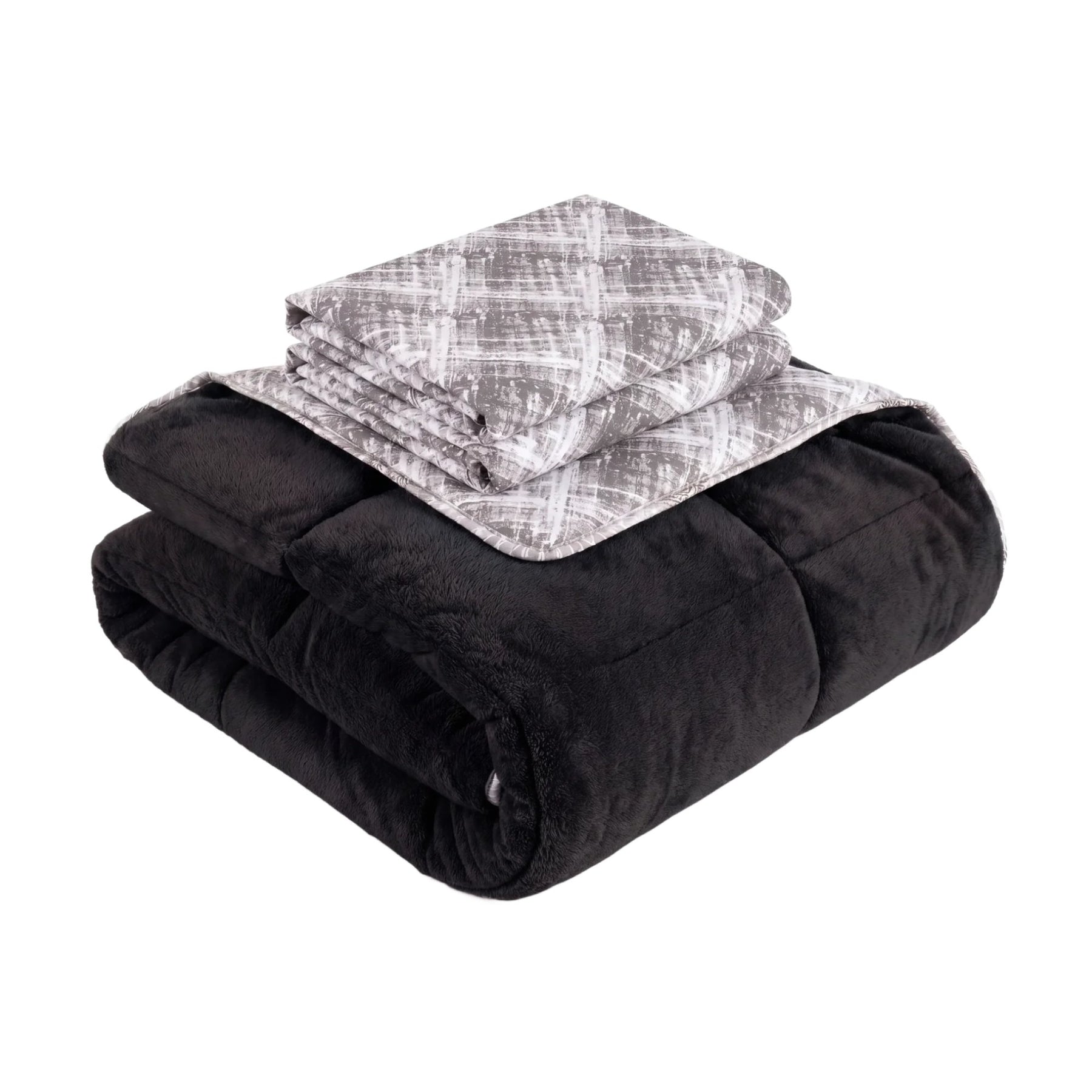 Kissenbezug aus dem Steppdecken-Set Schwarz Wellsoft-Qualität