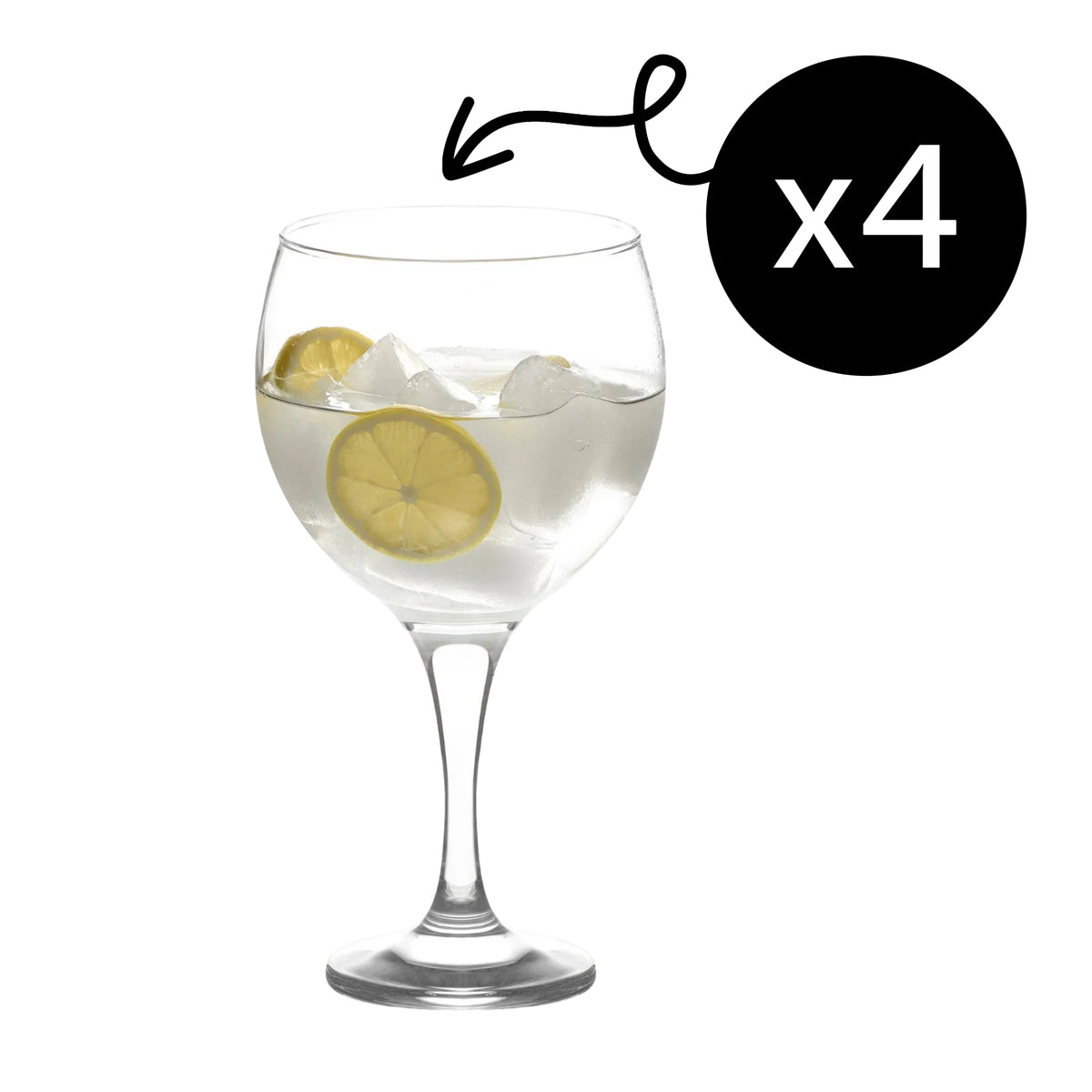 Lav Misket Allzweckgläser 645ml, 4er Set