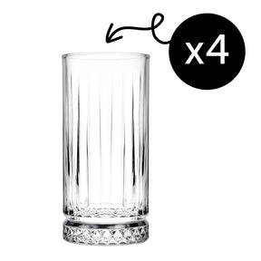 Pasabahce Elysia Longdrinkglas 365 ml (12 1/4 oz) - 4er Set
