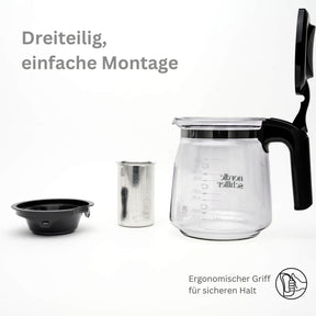 Nordic Schiller Lilac Glas Teekanne mit Deckel und Edelstahl-Sieb – 1500 ml