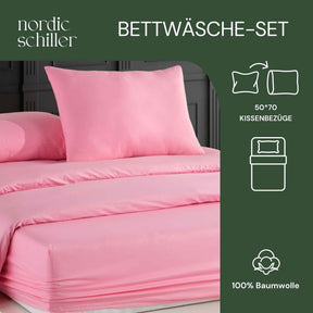 Nordic Schiller Bettwäsche-Set – 100% Baumwolle-Einzelperson