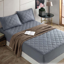 Nordic Schiller Gesteppt Wasserdichte Spannbettlakenartige Matratzenauflage