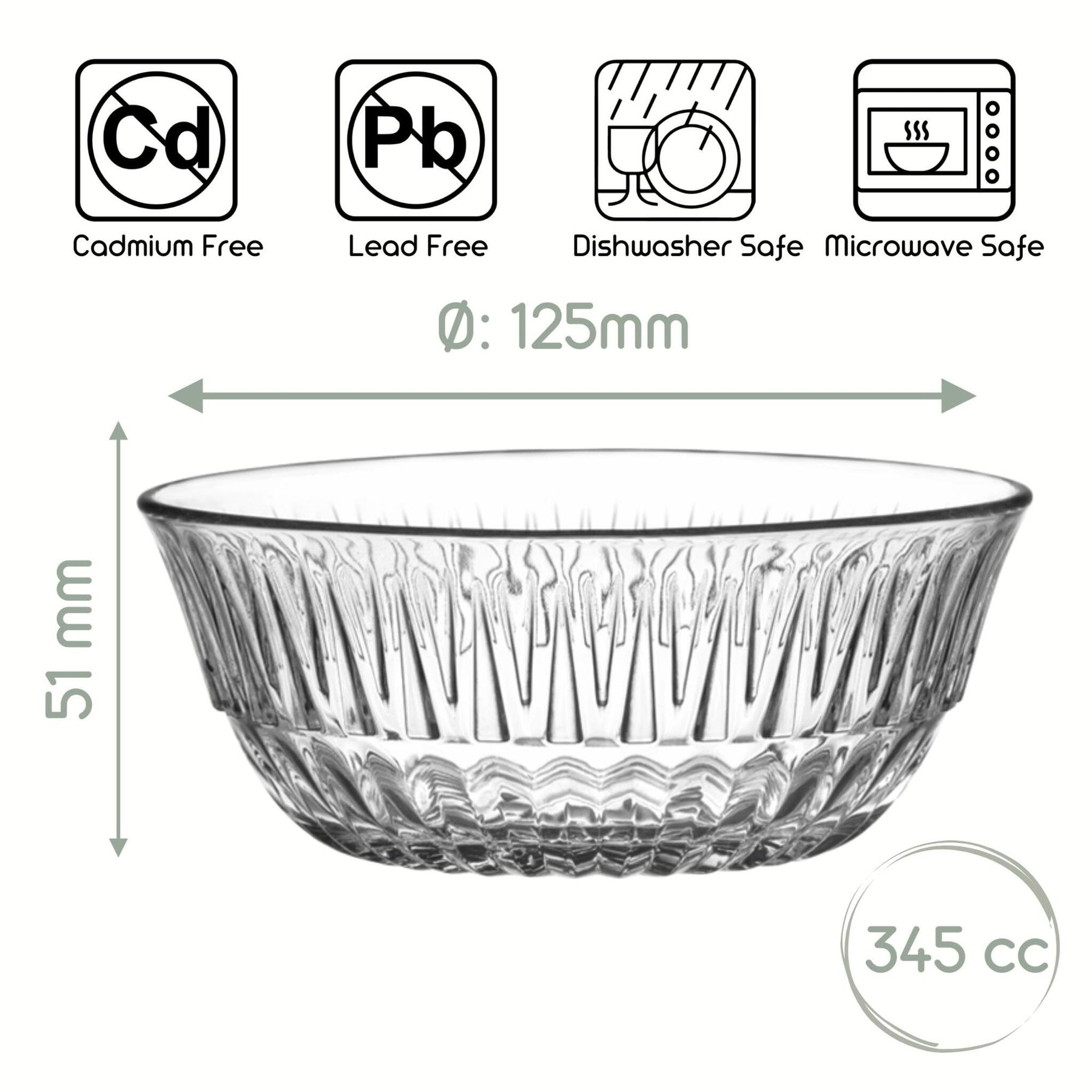 LAV Alinda Schalen 345 ml (11 3/4 oz)  - 6er Set