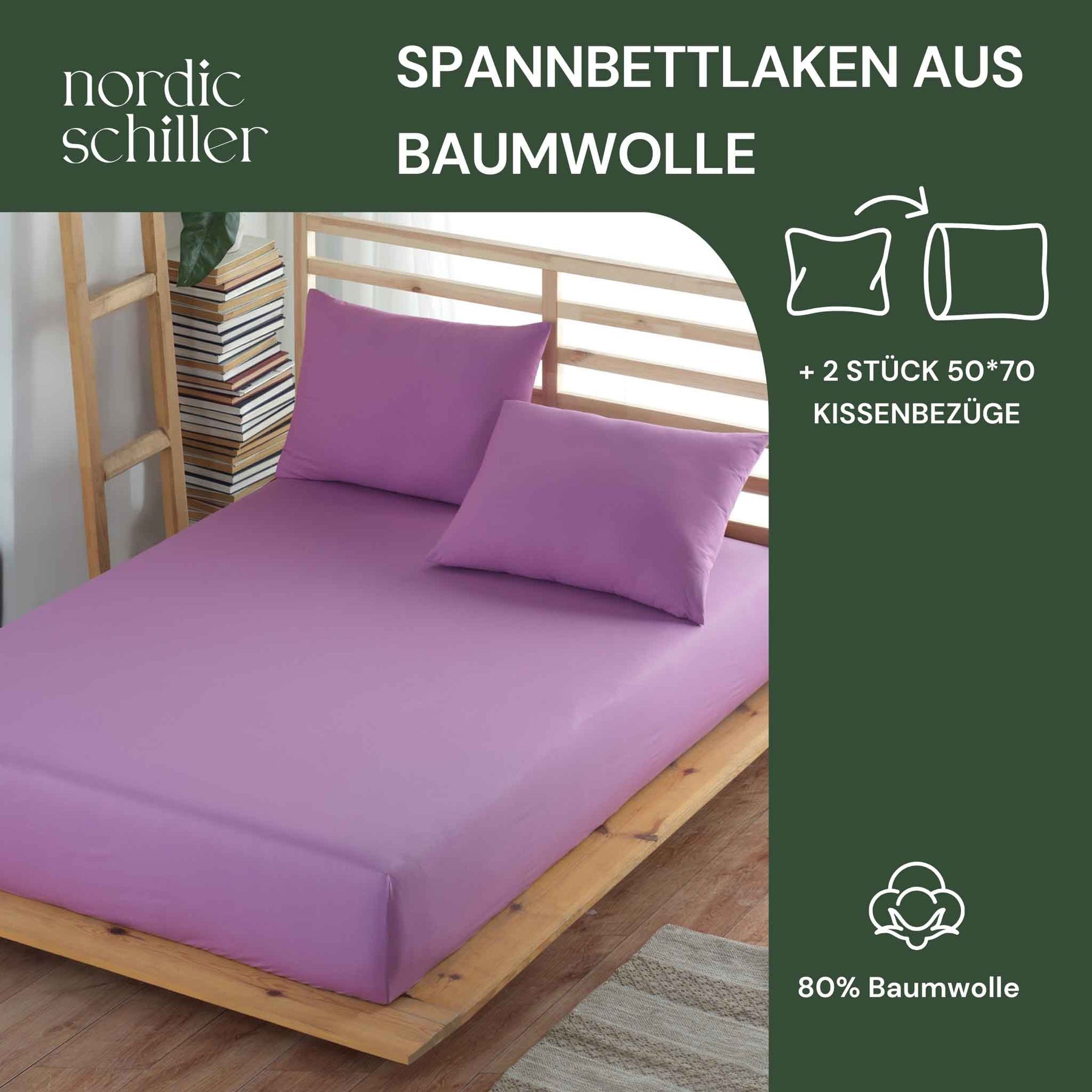 Nordic Schiller Ranforce Baumwoll-Spannbettlaken