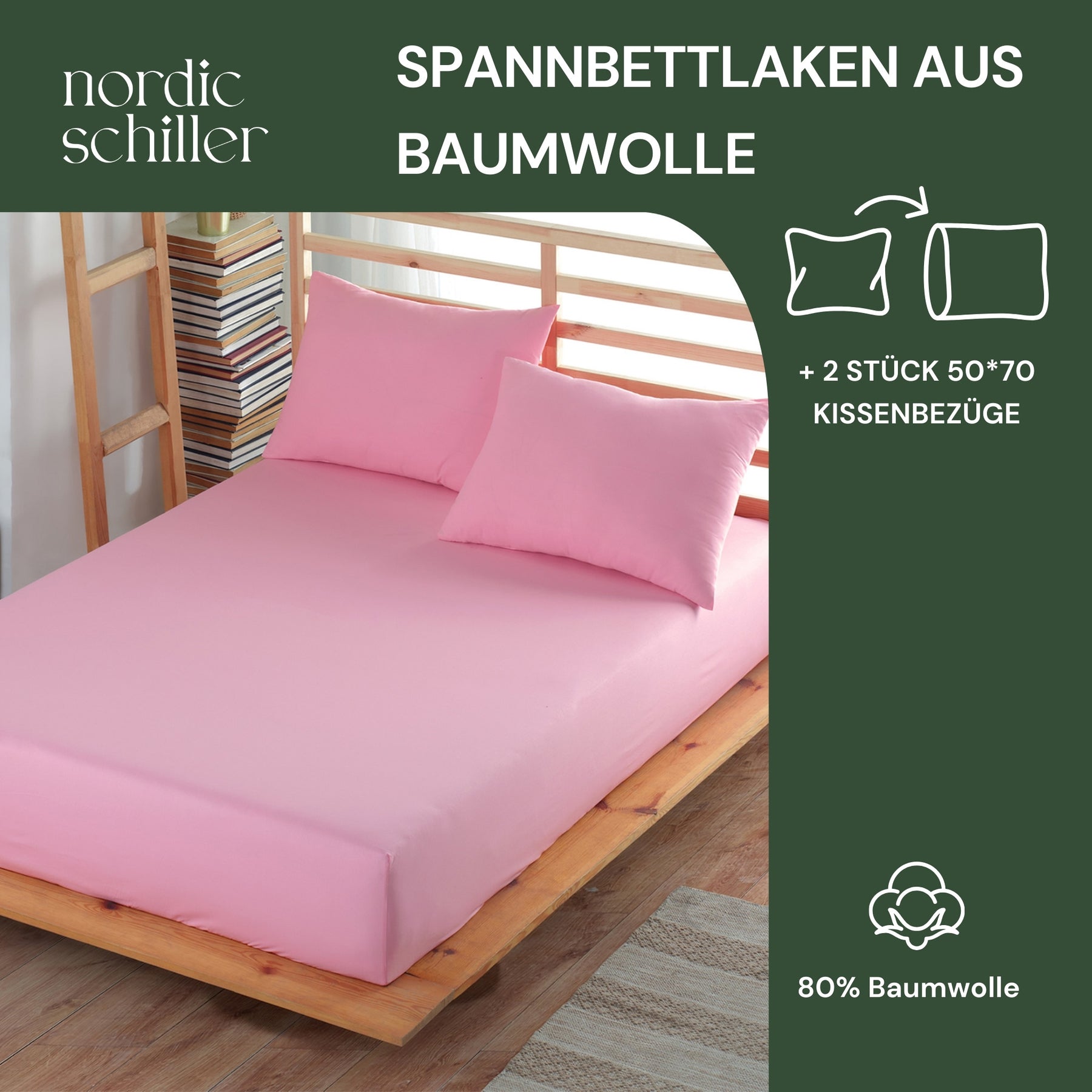 Nordic Schiller Ranforce Baumwoll-Spannbettlaken