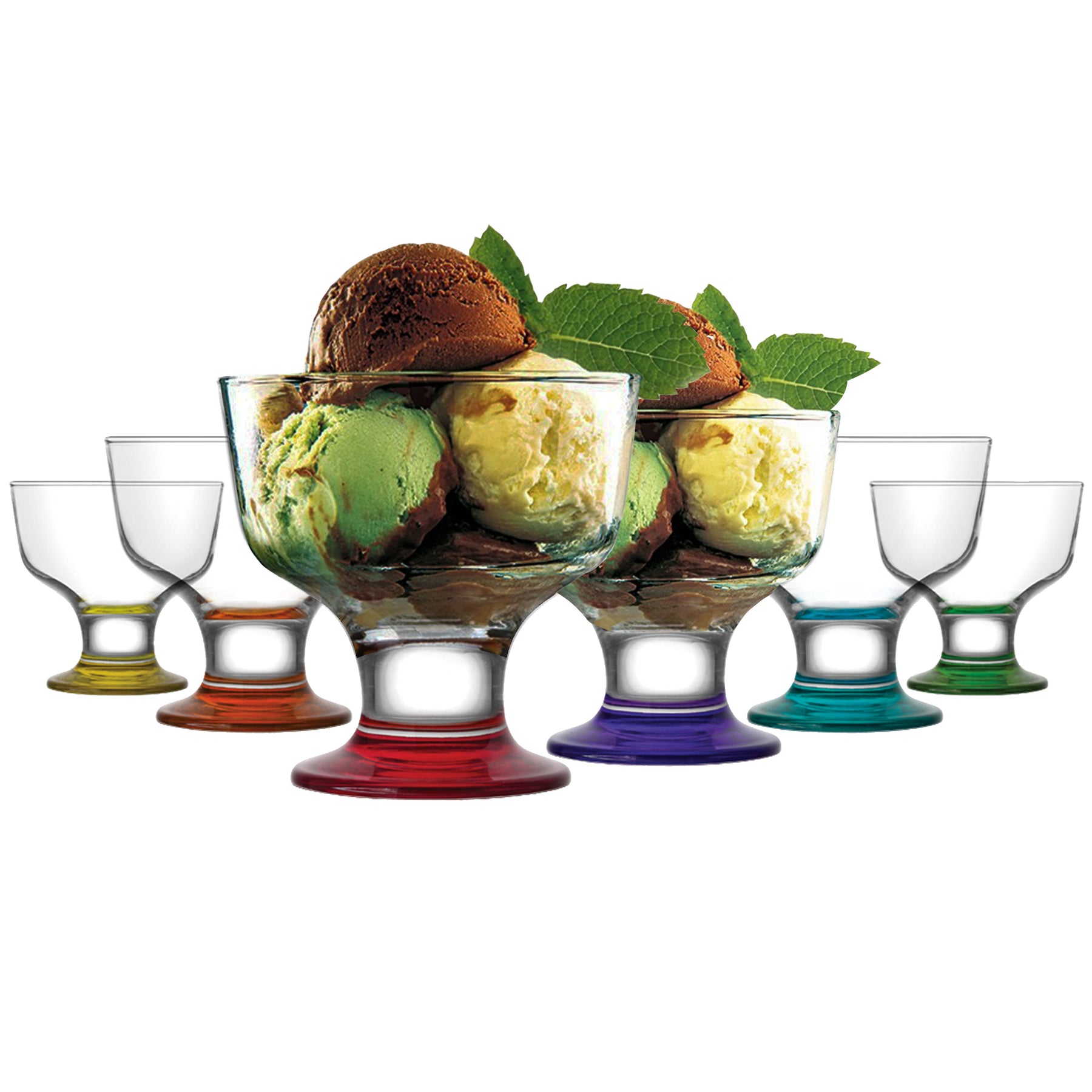LAV Destina Eis- und Dessertschalen - 285 ml (9 3/4 oz), Moment der Nutzung - Alle Teile - 3
