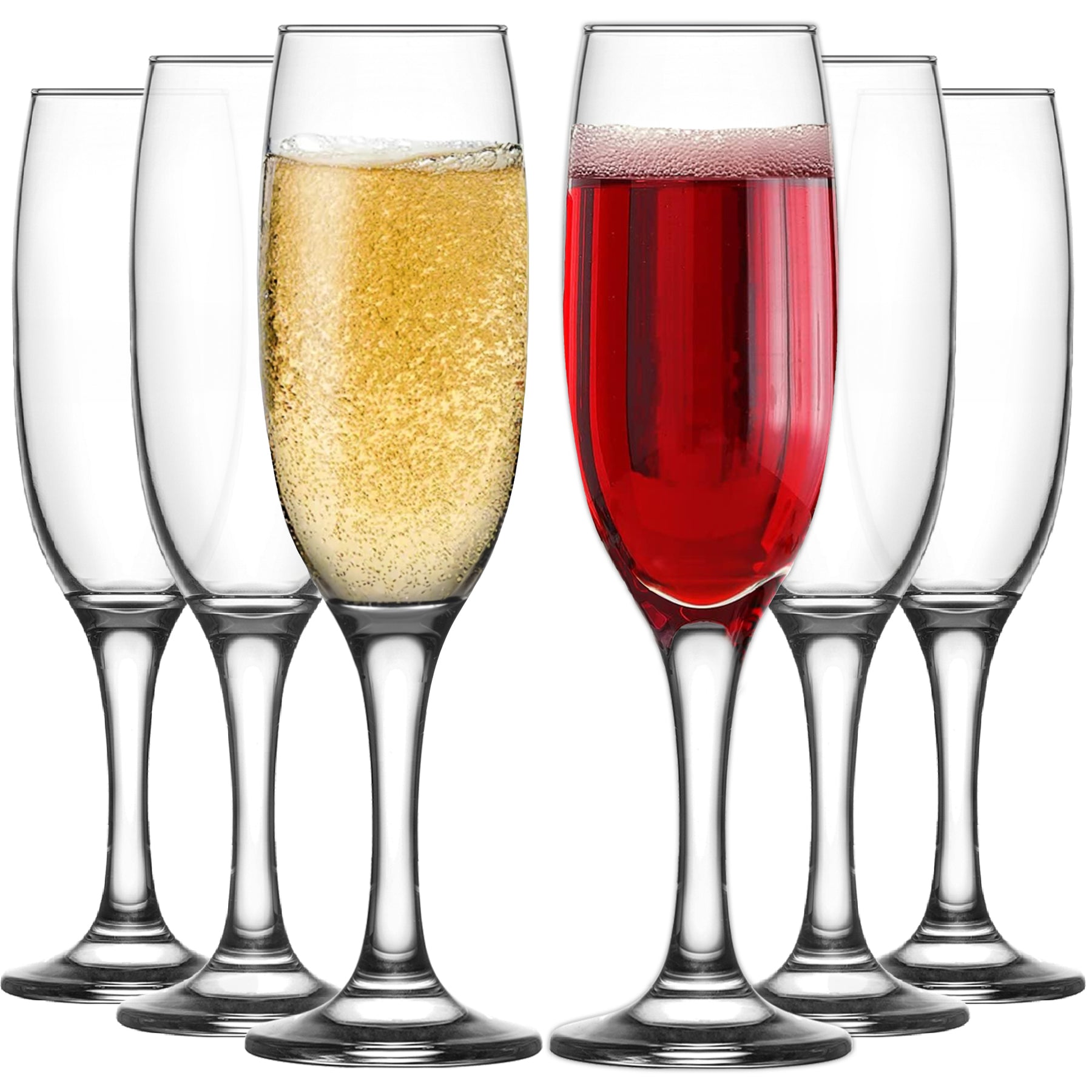 LAV Empire Champagnerflöten – 220 ml (7 1/2 oz), 6er Set