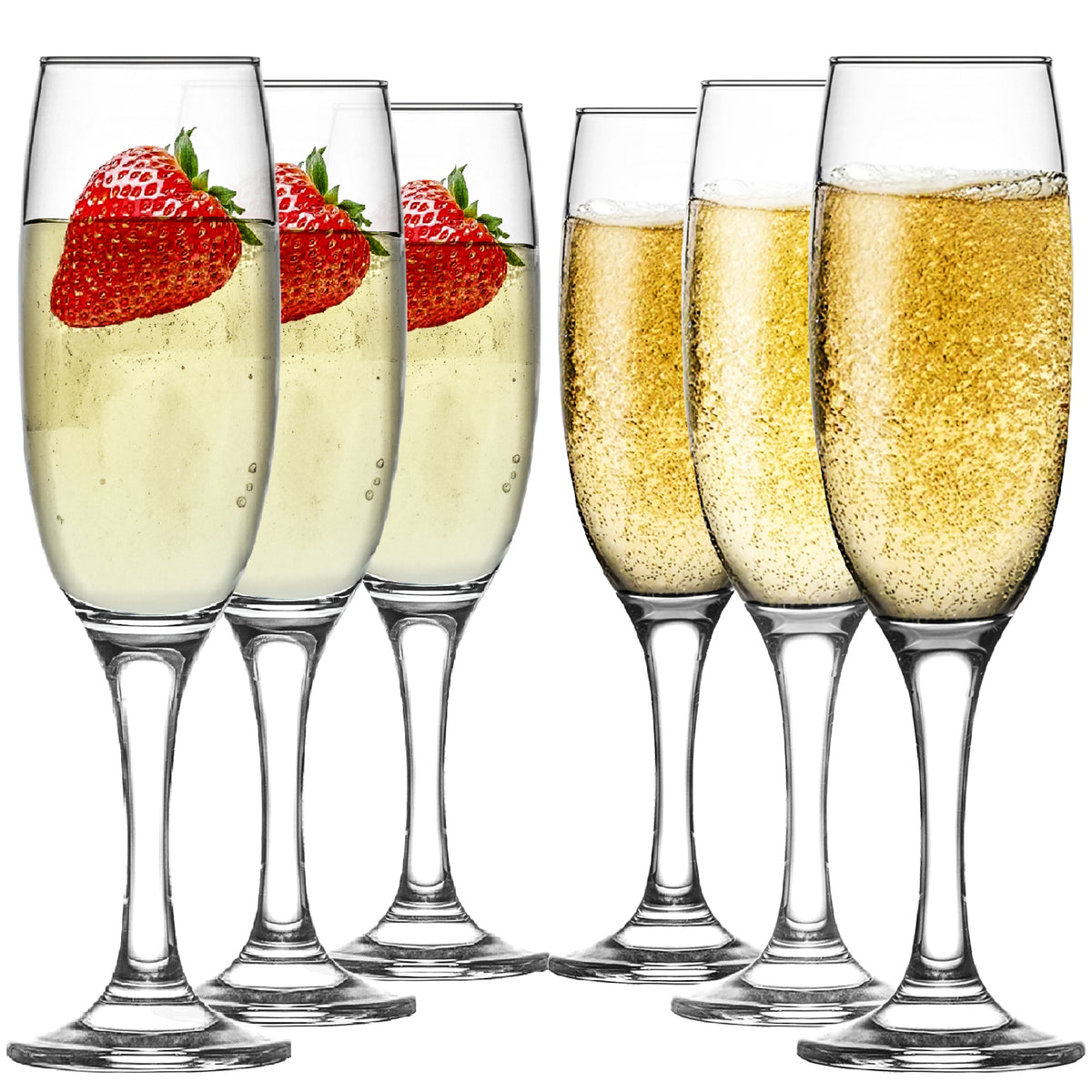 LAV Empire Champagnerflöten – 220 ml (7 1/2 oz), 6er Set