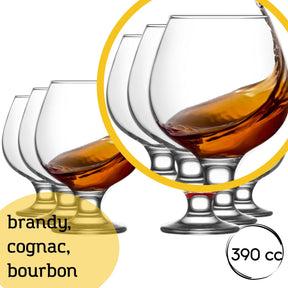 LAV Misket Brandygläser – 390 ml (13 1/4 oz), 6er Set
