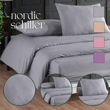 Nordic Schiller Bettwäsche-Set – 100% Baumwolle-Einzelperson
