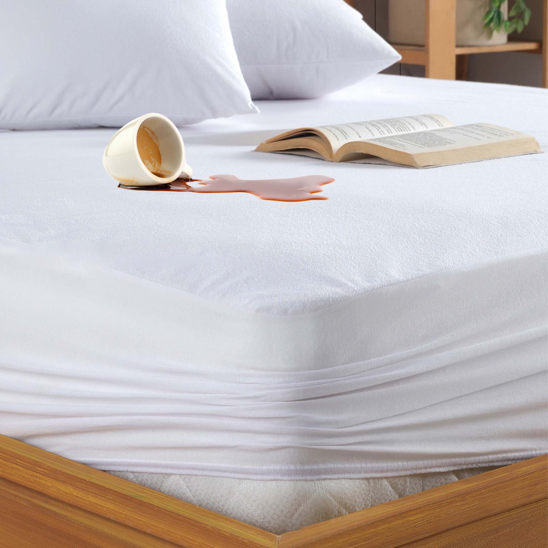 Nordic Schiller Wasserdichte Fitted Matratzenauflage aus Baumwolle