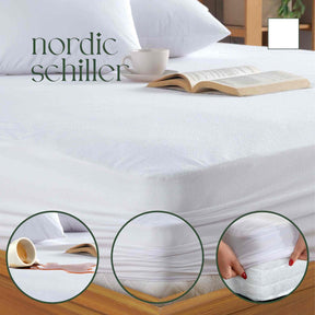 Nordic Schiller Wasserdichte Fitted Matratzenauflage aus Baumwolle