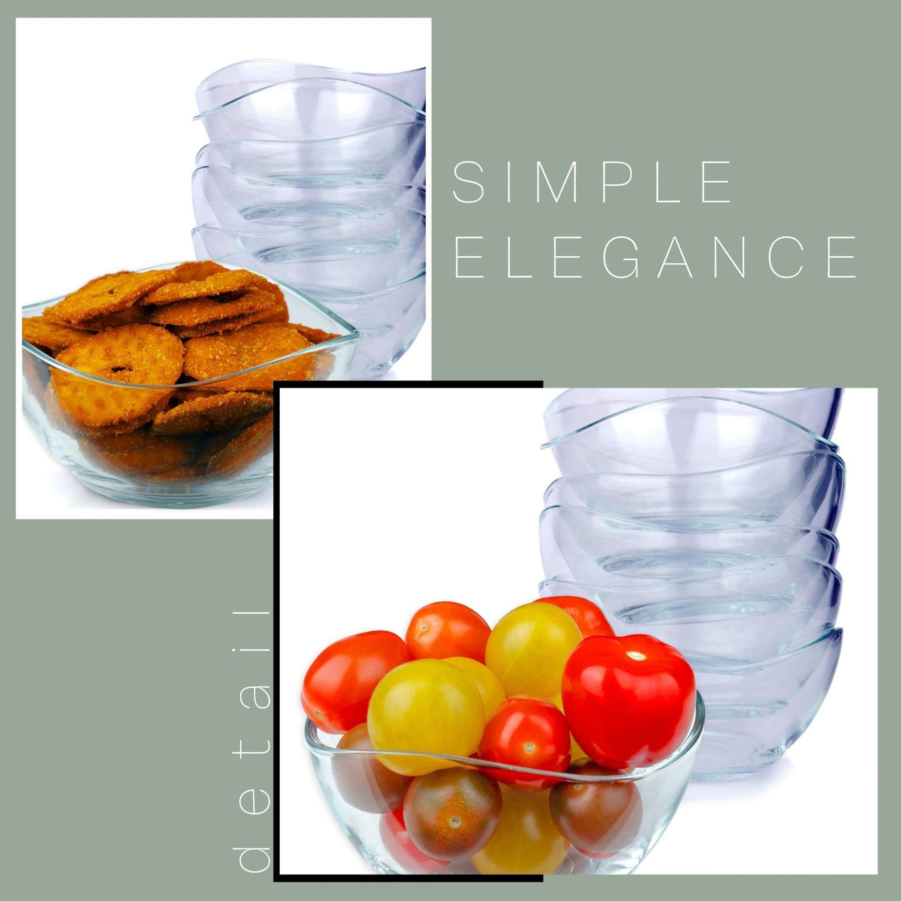 LAV Vira Glasschalen – 310 ml (10 1/2 oz), 6er Set