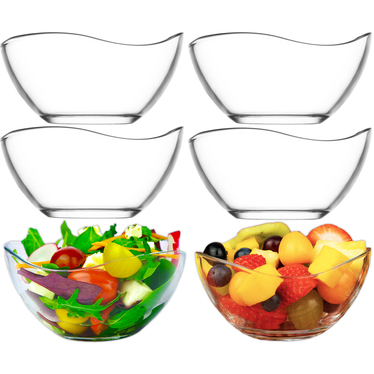 LAV Vira Glasschalen – 310 ml (10 1/2 oz), 6er Set
