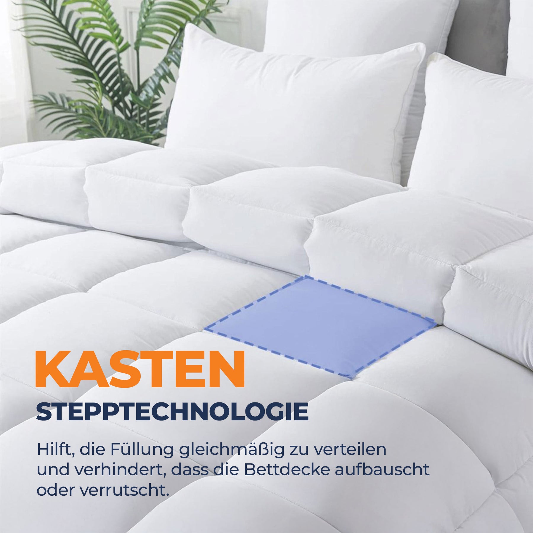 Sleep Comfy Thermo Balance - 4-Jahreszeiten Einzeldecke, Antiallergisch