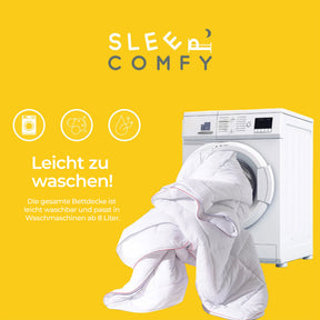 Sleep Comfy Thermo Balance - 4-Jahreszeiten Einzeldecke, Antiallergisch