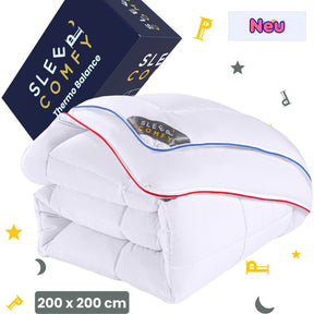 Sleep Comfy Thermo Balance - 4-Jahreszeiten Einzeldecke, Antiallergisch