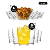 LAV Artemis Gläser 415 ml & Schalen 330 ml Set - 12-tlg