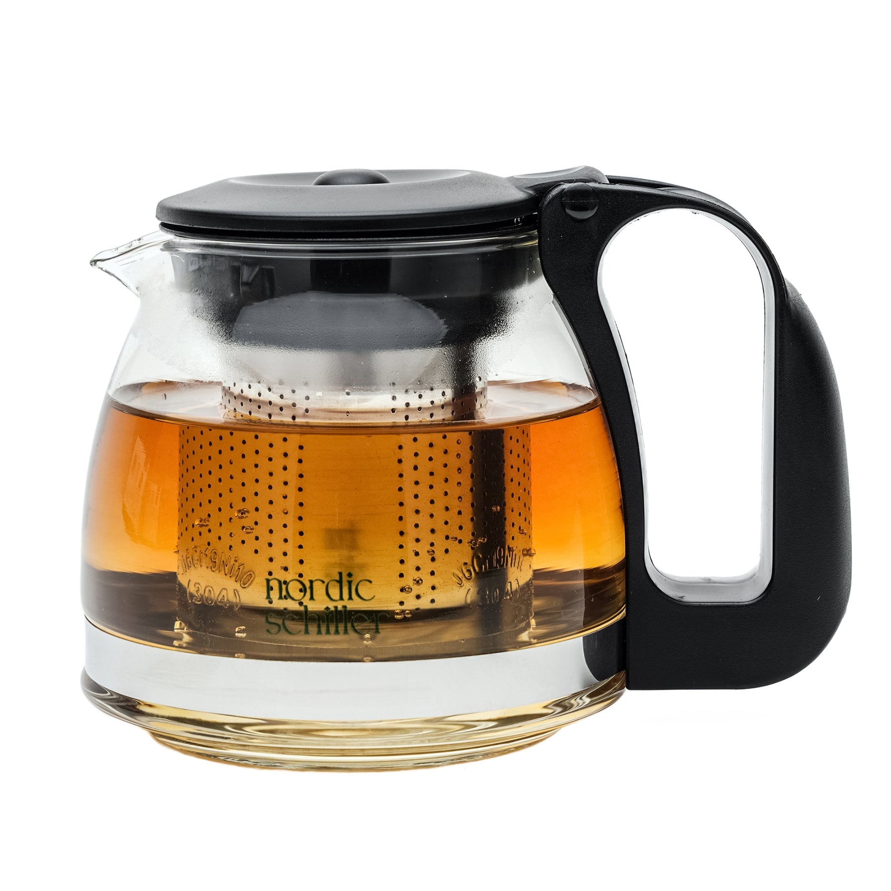 Nordic Schiller Lilac Glas Teekanne mit Deckel und Edelstahl-Sieb – 700 ml