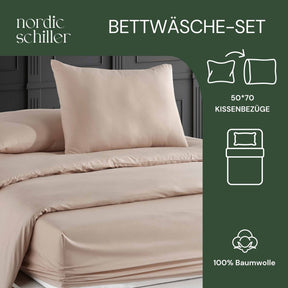 Nordic Schiller Bettwäsche-Set – 100% Baumwolle-Einzelperson