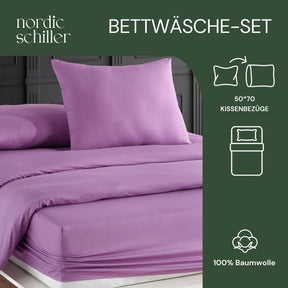 Nordic Schiller Bettwäsche-Set – 100% Baumwolle-Einzelperson