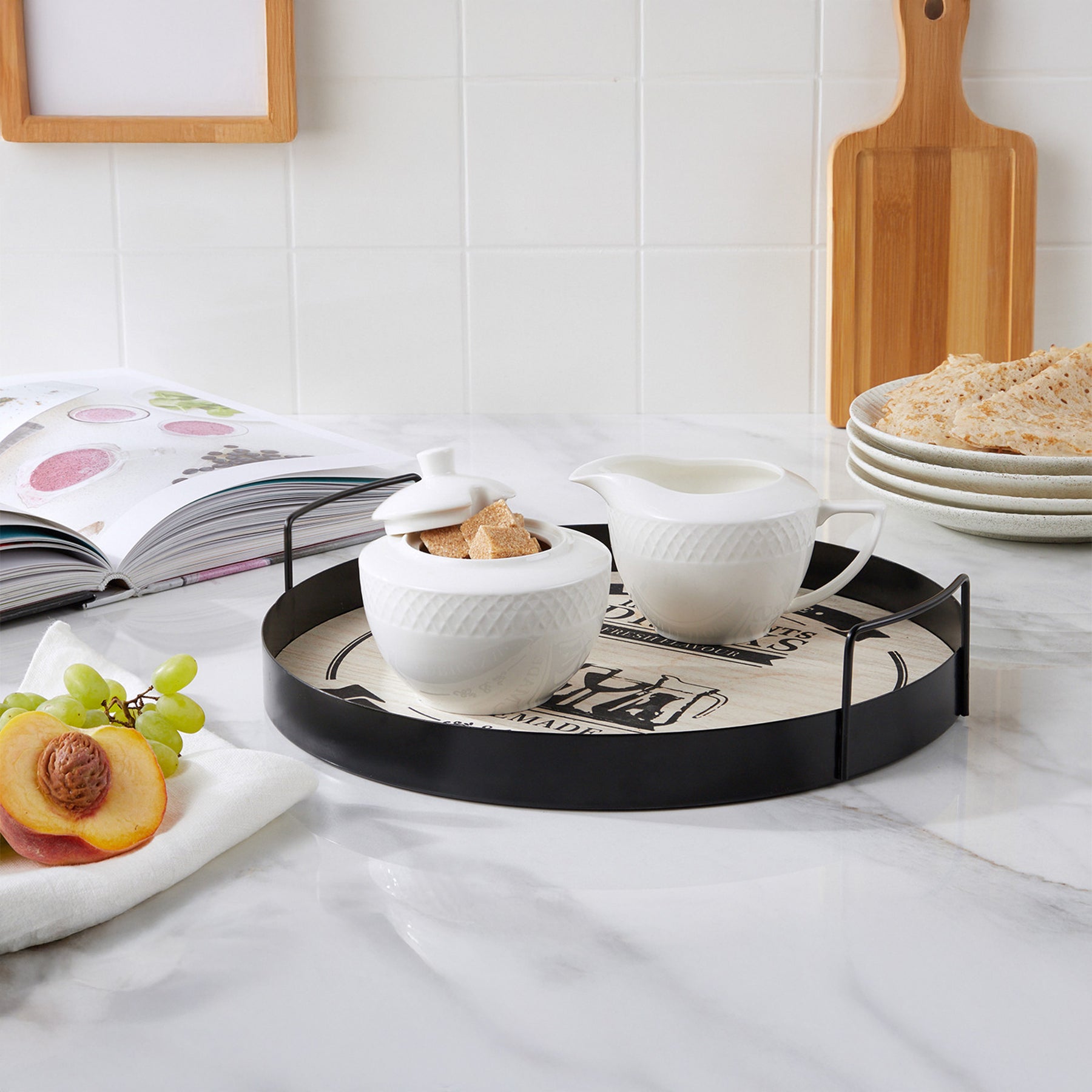 Wilmax Zucker- und Sahneset 2-teilig Porzellan 340 ml