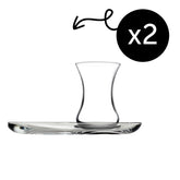 Pasabahce  Teeglas und Untertasse 2 set ful image