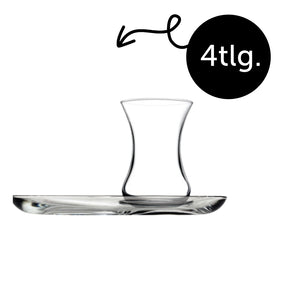 Teeglas und Untertasse glass ful image