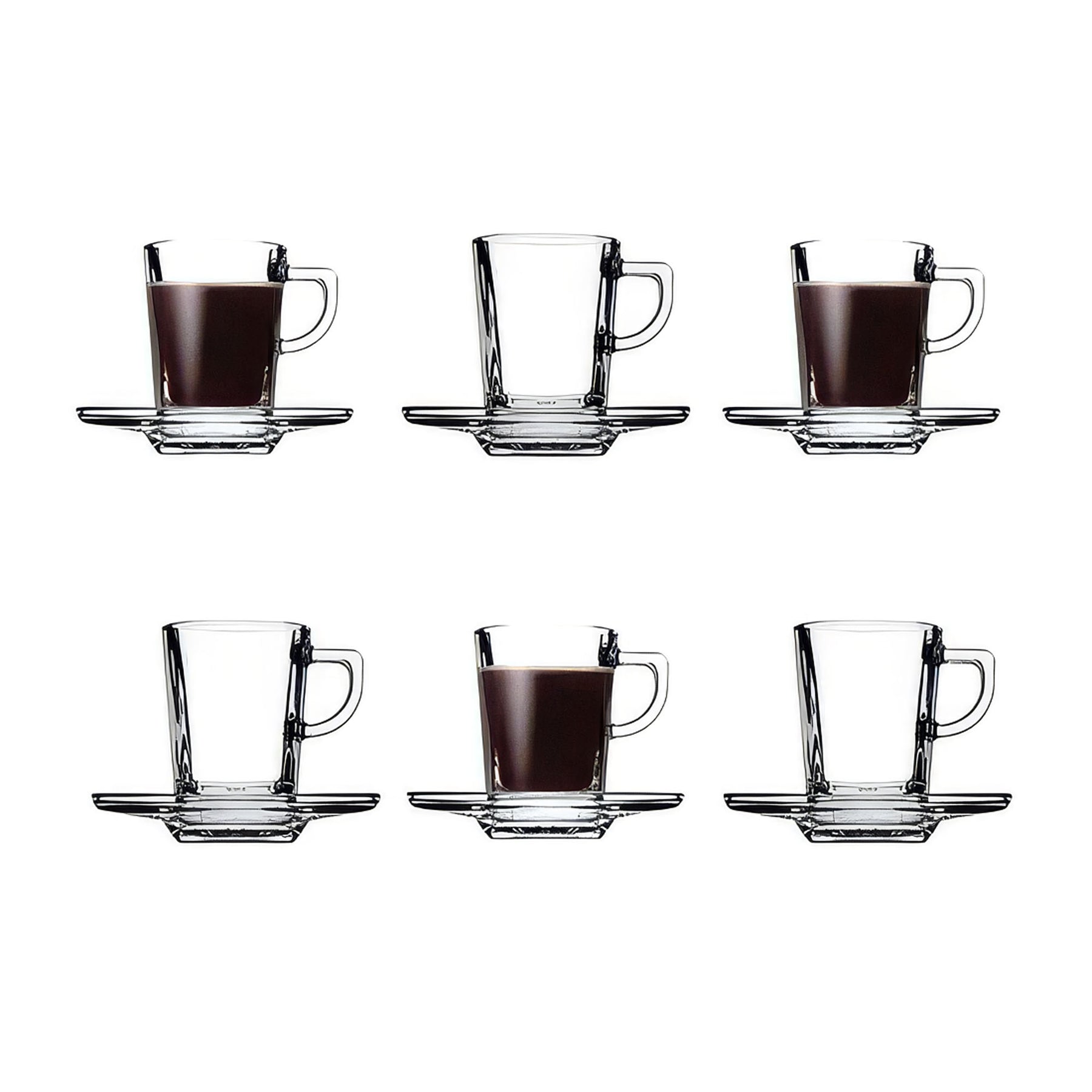 Pasabahce Carre Tassen-Set - 75 ml