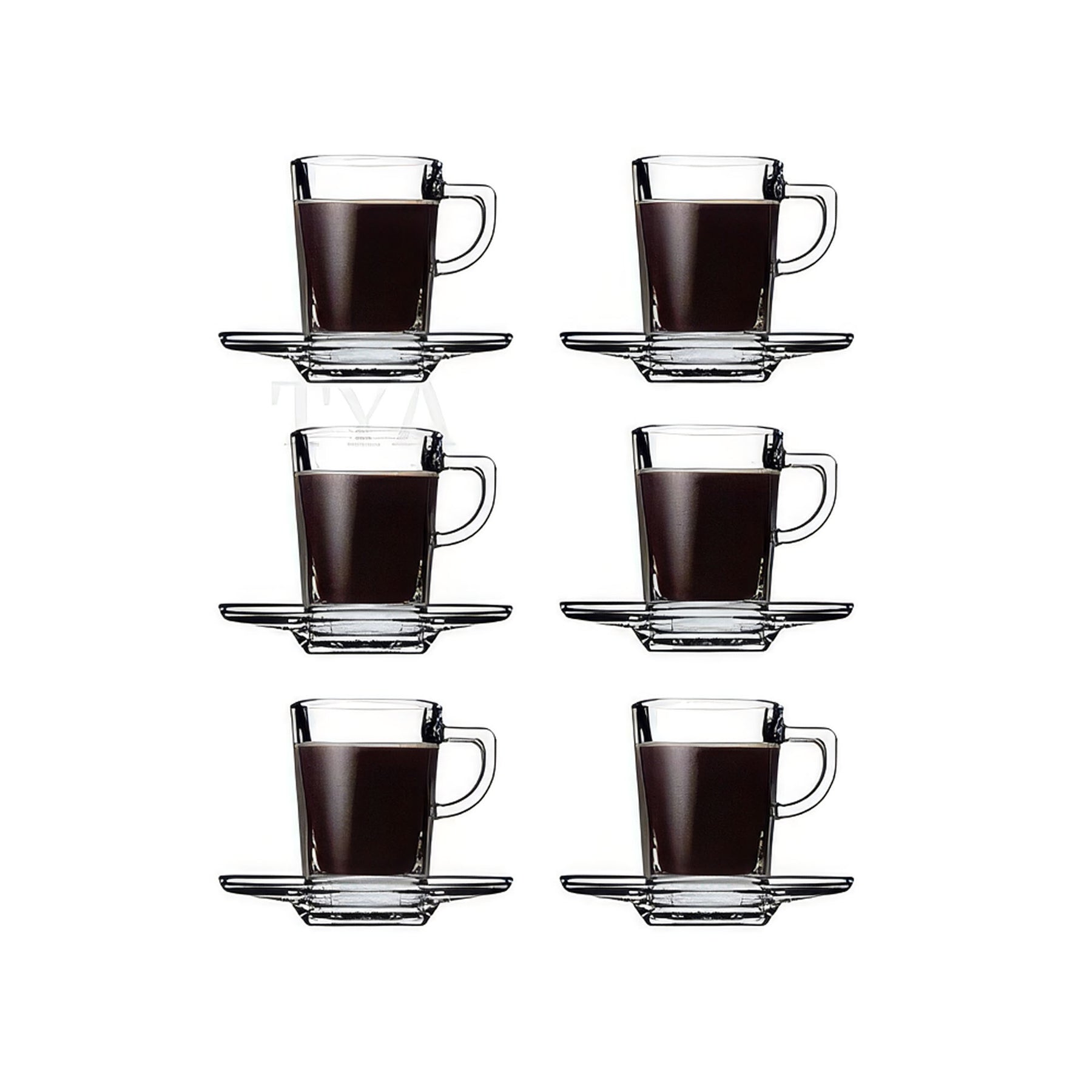 Pasabahce Carre Tassen-Set - 75 ml