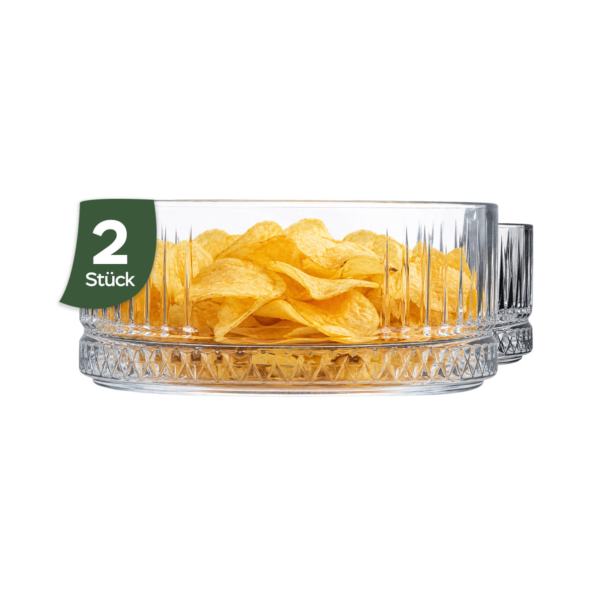 Pasabahce Elysia Schale aus Glas 13 cm Durchmesser Seitenansicht