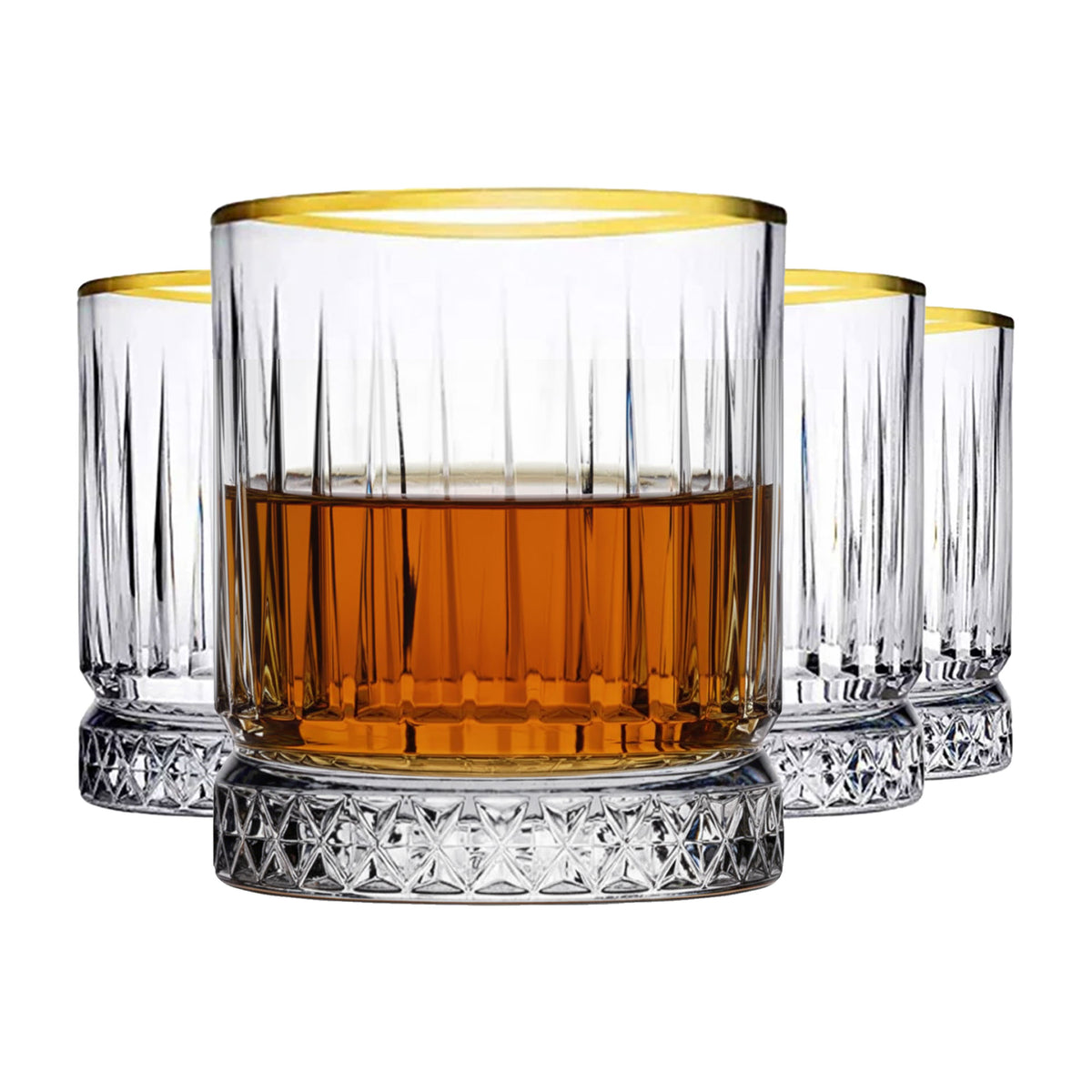 Pasabahce Elysia Gold Wassergläser 210 ml 4er Set