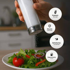 Pasabahce Küchenhelfer Set - Zitronenpresse & Gewürzstreuer - Moment der Nutzung