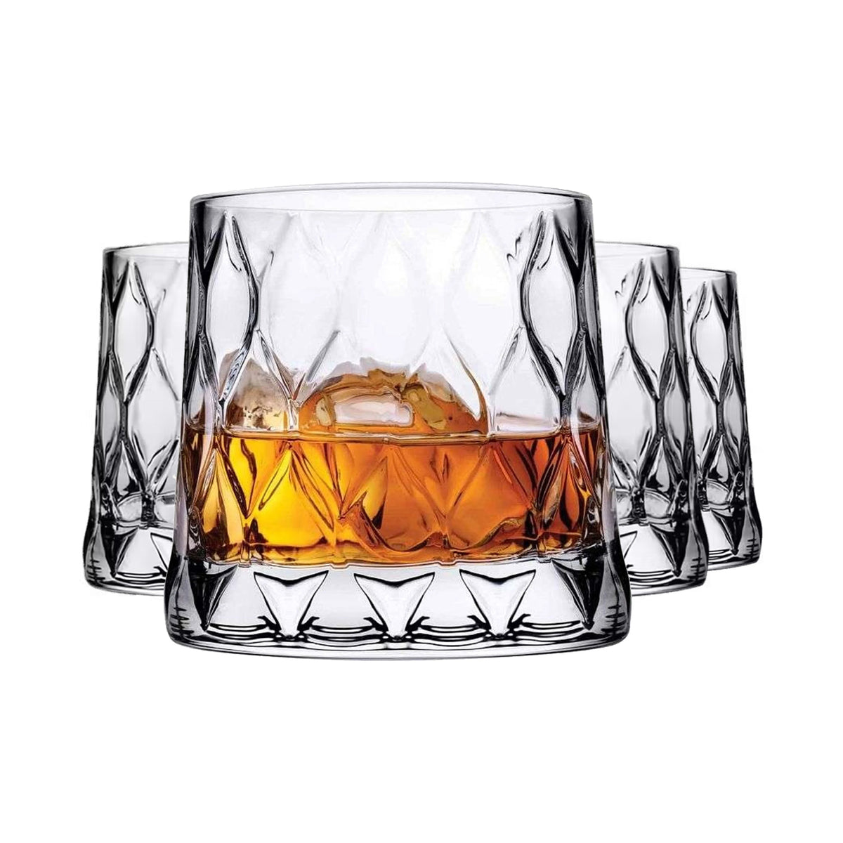 Pasabahce Leafy Whiskyglas 300 ml (10 oz) – 4er Set