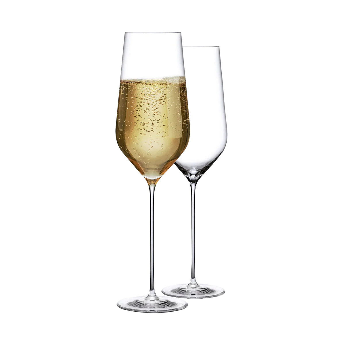 Pasabahce NUDE Stem Zero Trio Champagnerglas - 285 ml, 2er Set