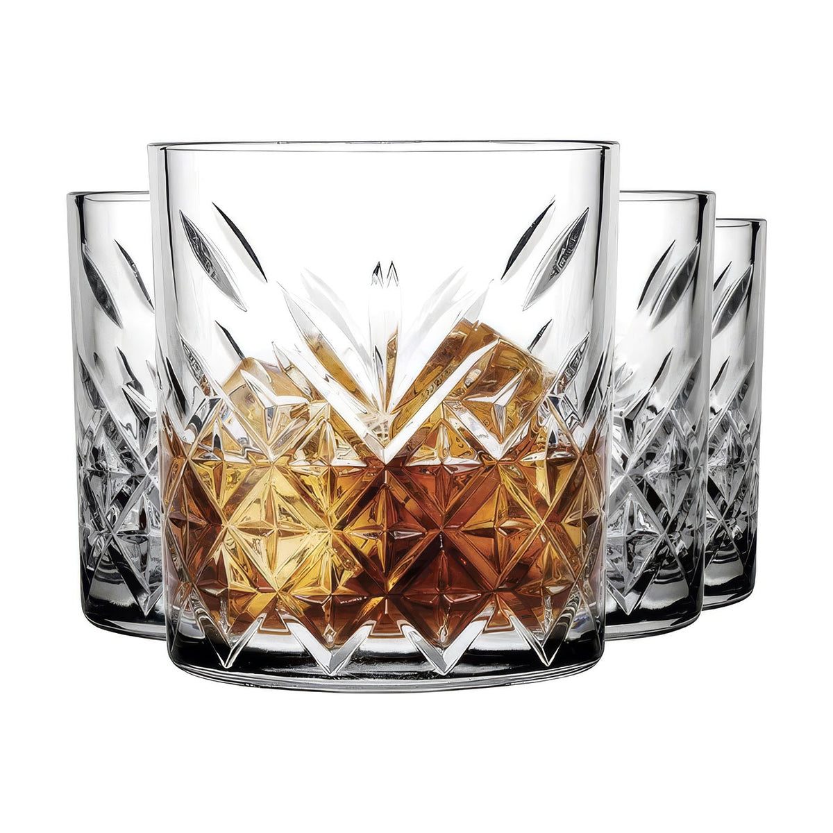 Pasabahce Timeless Klassisches Whiskygläser - 4er Set, 205 ml