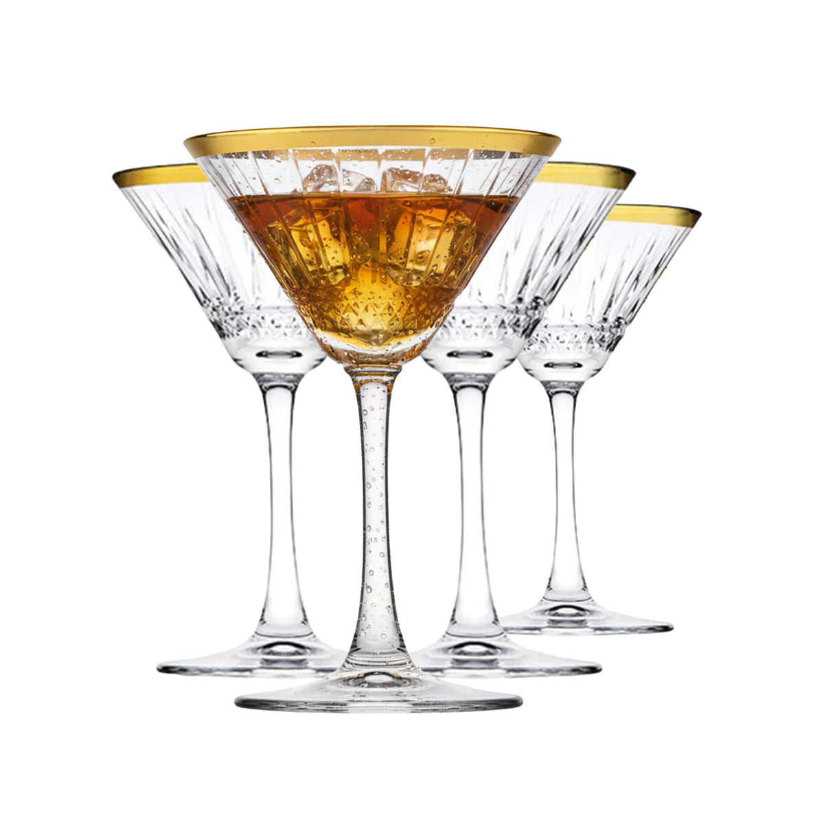 Pasabahce Trinkgläser, Champagnerglas, Golden, 175cc, 4tlg