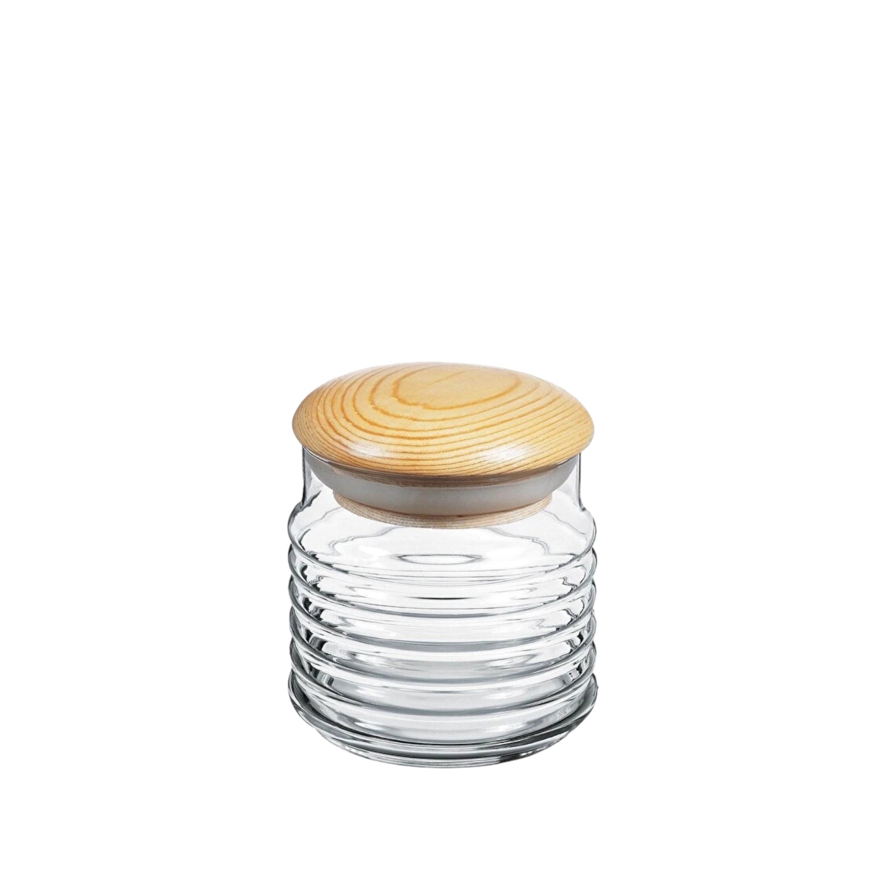 Pasabahce Babylon Glasdose mit Holzdeckel, 665 ml