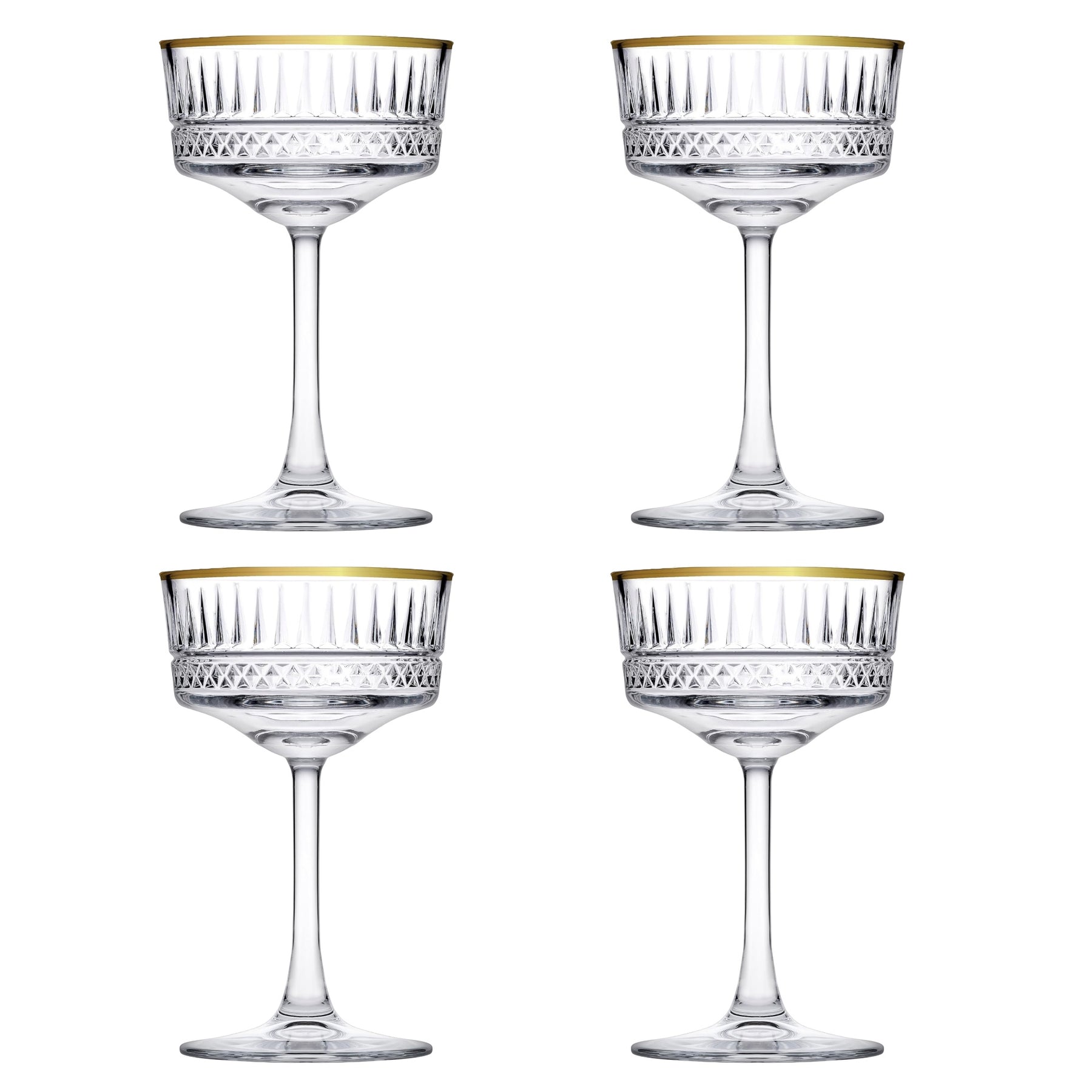 Pasabahce Elysia Champagnerglas, gold-transparent, 260cc