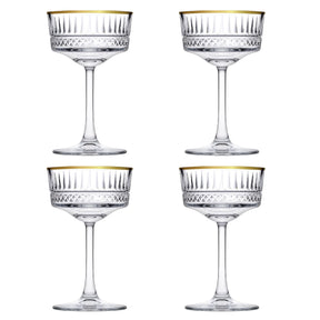 Pasabahce Elysia Champagnerglas, gold-transparent, 260cc