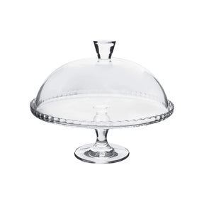 Pasabahce Servierplatte Elegantes Transparent Patisserie-Set