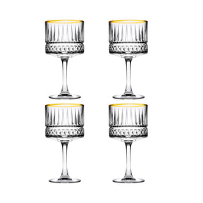 Pasabahce Stilvolle Gin Trinkgläser, 4er Set, 500cc