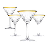 Pasabahce Trinkgläser, Champagnerglas, Golden, 4tlg, 175cc